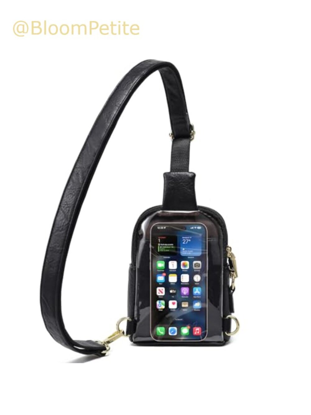 Touchscreen Crossbody Phone Purse Sling Bag Faux Leather RFID Anti-Theft